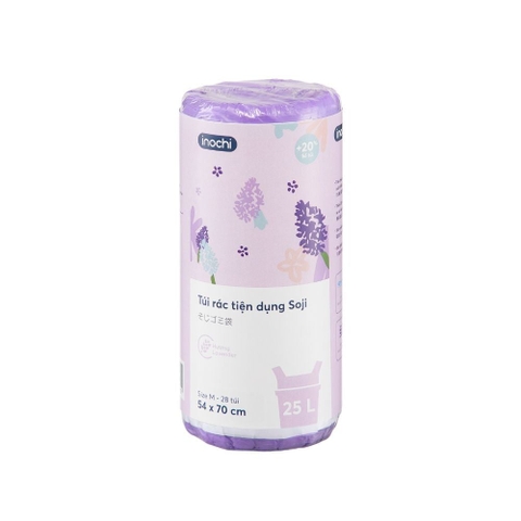 Túi rác tiện dụng Soji 25L x 28 túi (Size M) Hương Lavender