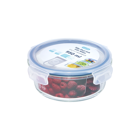 Hộp thuỷ tinh tròn Nikko 950 ml (2 ngăn)