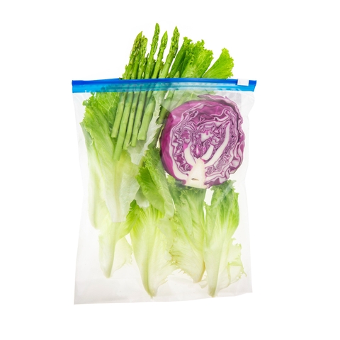 Túi zipper đa năng Shinshen 3L (có khoá kéo loại xanh - đáy mở rộng)