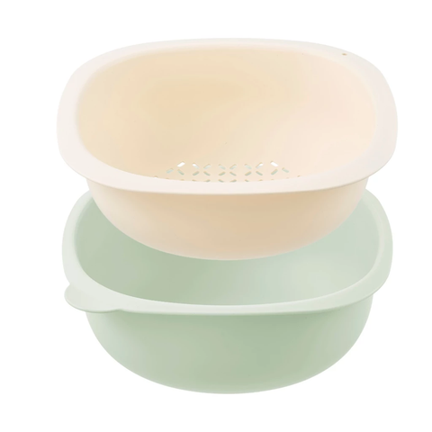 Bộ thau rổ xếp chồng Yoko Nest 25cm + 28cm