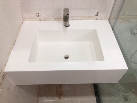 Đá nhân tạo solid surface Hàn Quốc làm chậu nguyên khối