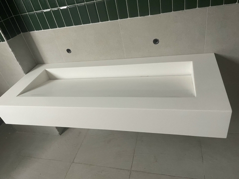 Đá nhân tạo solid surface Korean ốp Lavabo liền khối