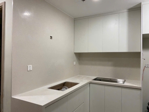 Đá solid surface korean màu C109 MOON LAVA ốp bếp