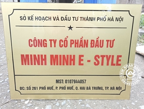 Biển công ty mika