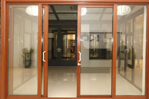 Cửa đi mở quay 2 cánh nhôm PMA