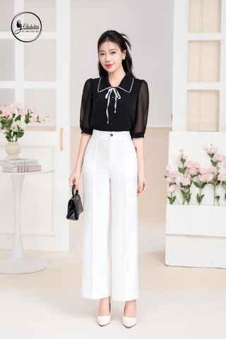 Quần ống xuông màu trắng