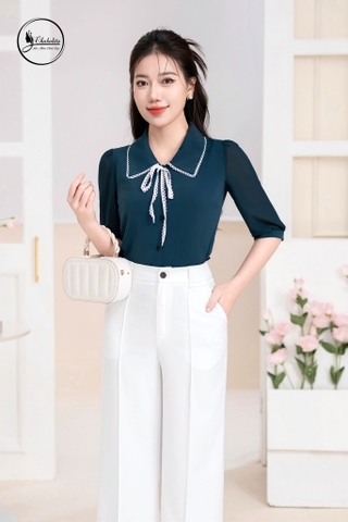 Quần ống xuông màu trắng