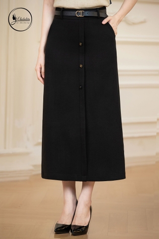 Chân váy dáng ôm túi chéo màu đen