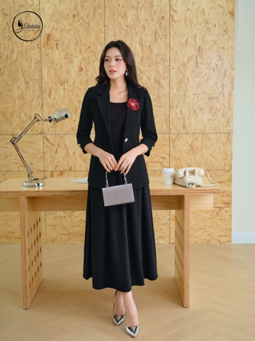 Áo vest 1 lớp màu đen