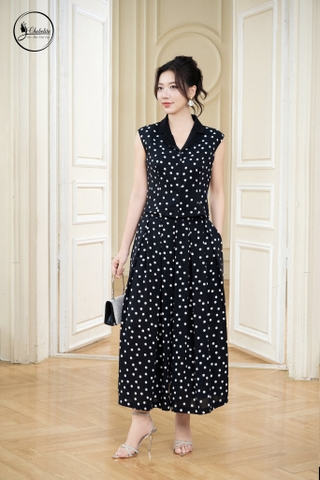 Sét đồ bộ đùi họa tiết chấm bi