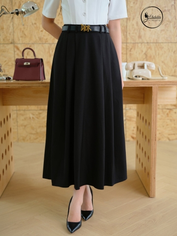 Chân váy xòe màu đen