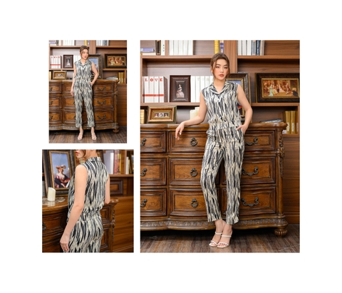 Sét bộ kẻ đen trắng