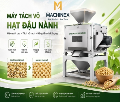Máy tách vỏ hạt điều