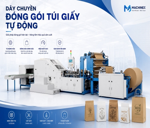 Dây chuyền đóng gói túi giấy tự động