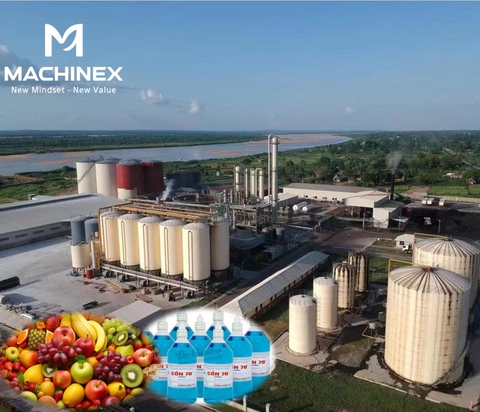 Dây chuyền sản xuất cồn y tế 96% từ phụ phẩm nông sản trái cây lên men