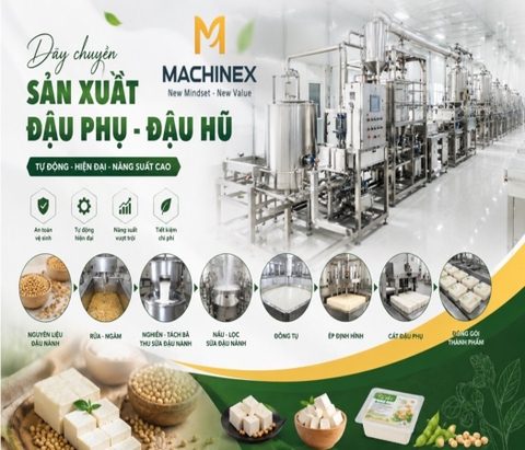 Dây chuyền sản xuất đậu phụ, đậu hũ