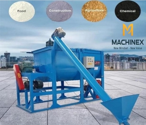Máy trộn nằm ngang công nghiệp