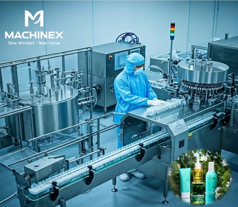 Dây chuyền sản xuất mỹ phẩm theo yêu cầu