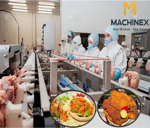 Dây chuyền sản xuất khô bò, gà quy mô công nghiệp