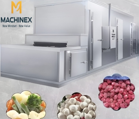 Hệ thống cấp đông nhanh IQF trái cây xuất khẩu