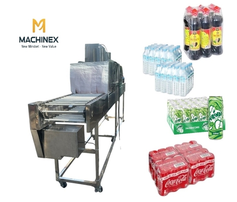 Máy co màng nhiệt băng tải inox 304
