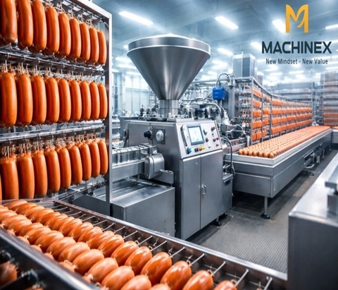 Dây chuyền sản xuất xúc xích công nghiệp