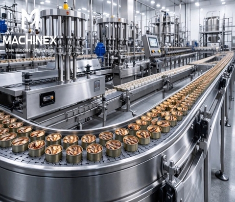 Dây chuyền sản xuất cá đóng hộp