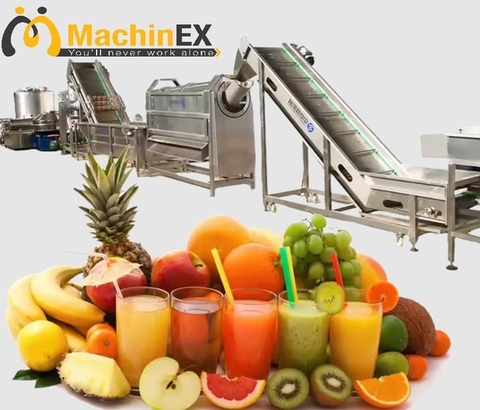 Dây Chuyền Sản Xuất Nước Ép Trái Cây, Ép Cam Công Nghiệp - 3 Tấn/h