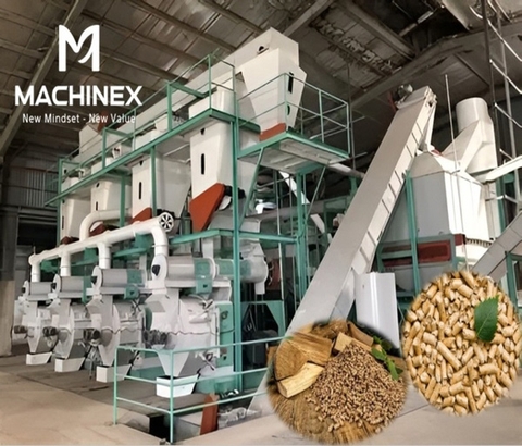 Dây Chuyền Sản Xuất Viên Nén Gỗ