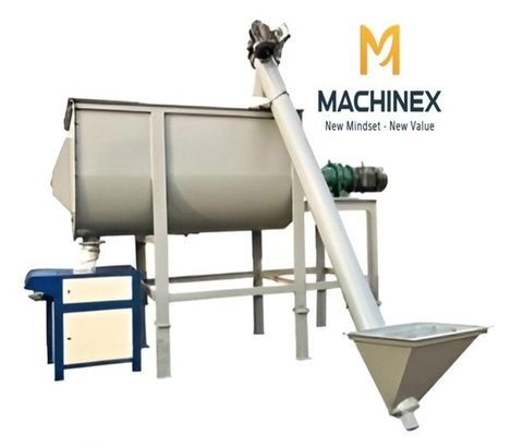 Máy Trộn Nằm Ngang Inox 200kg - 500kg - 1 Tấn