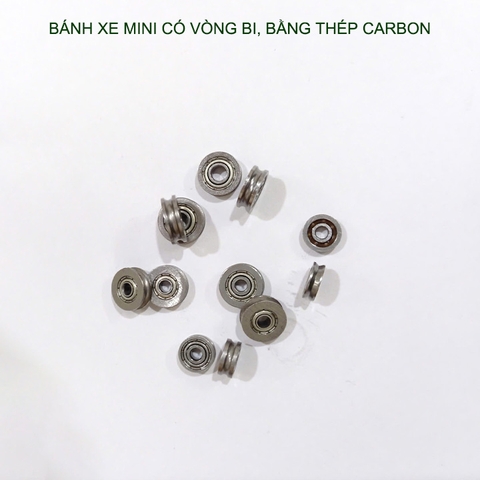 Bộ 10 cái vòng bi mini có rãnh UV623-604 bằng thép carbon, dùng dẫn hướng, bánh xe các loại