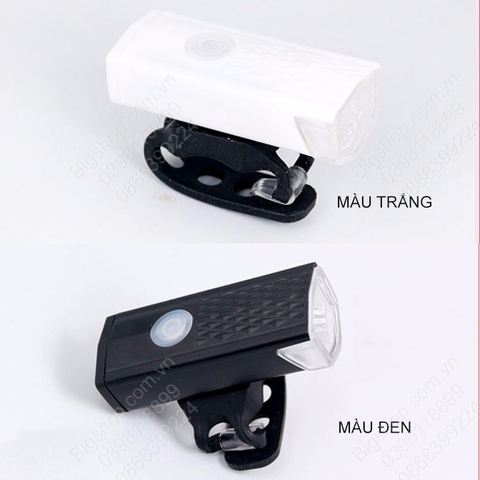 Đèn led gắn ghi đông xe đạp LED2255 chiếu sáng phía trước sử dụng pin sạc gắn sẵn bên trong