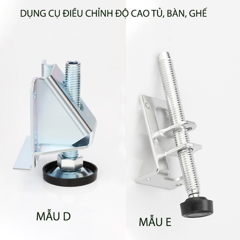Dụng cụ điều chỉnh độ cao chân tủ, bàn, ghế đa năng làm thép mạ kẽm chống gỉ