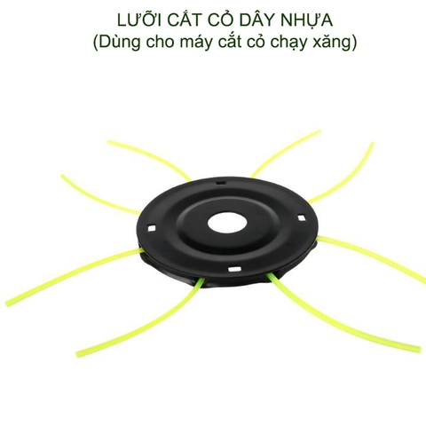 Lưỡi cắt cỏ dây nhựa, 8 dây, dùng cho máy cắt cỏ chạy xăng