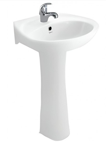 Chậu treo tường BS409 + Chân chậu VI1T