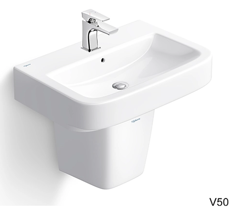 Chậu treo tường + Chân V50 (CD50)