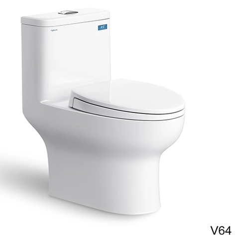 Bàn cầu một khối V64 + Vòi xịt VG826