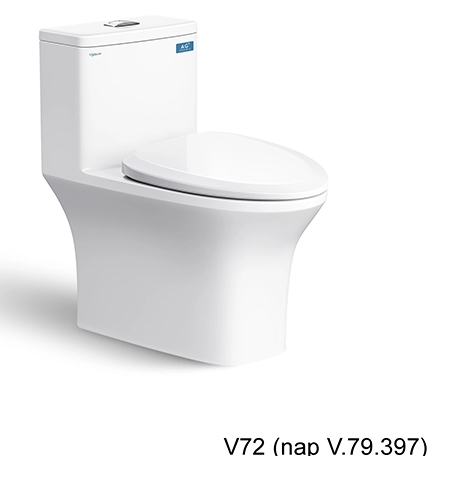 Bàn cầu một khối V72 + Vòi xịt VG826