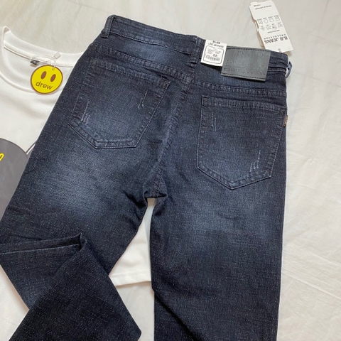 Jean nam trơn - Đen