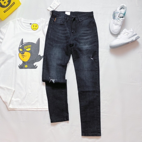 Jean nam trơn - Đen