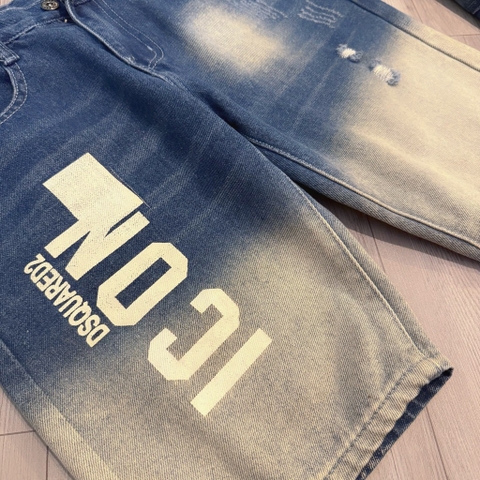 Quần short jean icon nam