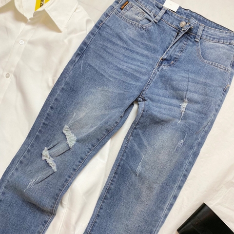 Jean nam rách lai - Xanh