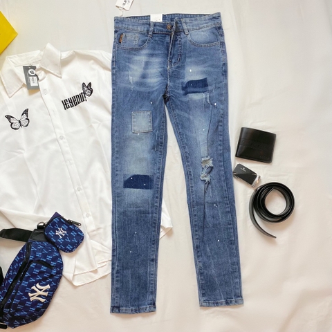 Jean nam kiểu - Xanh