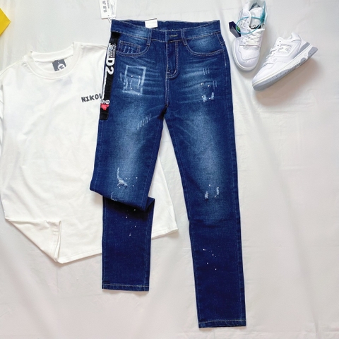 Jean nam chữ D2 - Xanh đậm