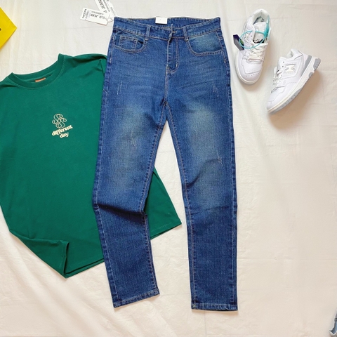 Jean nam trơn - Xanh đen