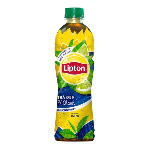 Nước Lipton trà đen vị chanh chai 450ml