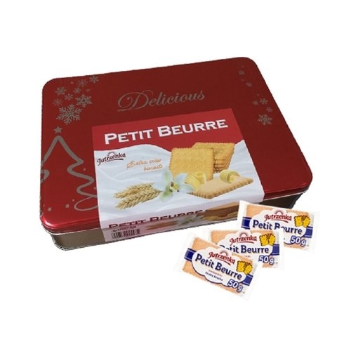 Bánh quy bơ Petit Beurre Jutrzenka hộp thiếc 400gram