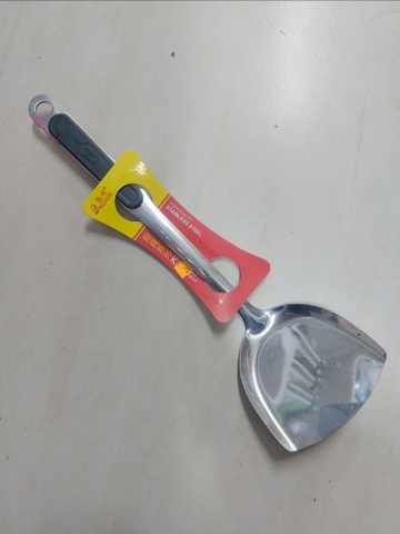 Xẻng inox Chu Ju cán đen 10 cm