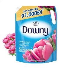 Nước xả vải Downy chống khuẩn 99% vi khuẩn hương Nắng Mai túi 2,3L