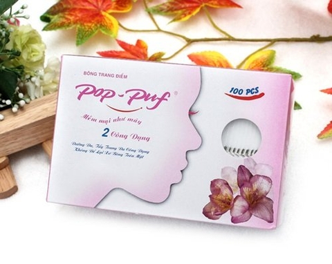 Bông tẩy trang Pop - Puf Classic 100 miếng